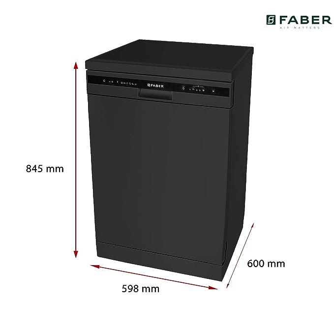 Faber 12 Place Settings Dishwasher (FFSD 6PR 12S, Neo Black, Best suited for Indian Kitchen, Hygiene Wash) (OPEN BOX) Faber 12 Place Settings Dishwasher (FFSD 6PR 12S, Neo Black, Best suited for Indian Kitchen, Hygiene Wash) (OPEN BOX)